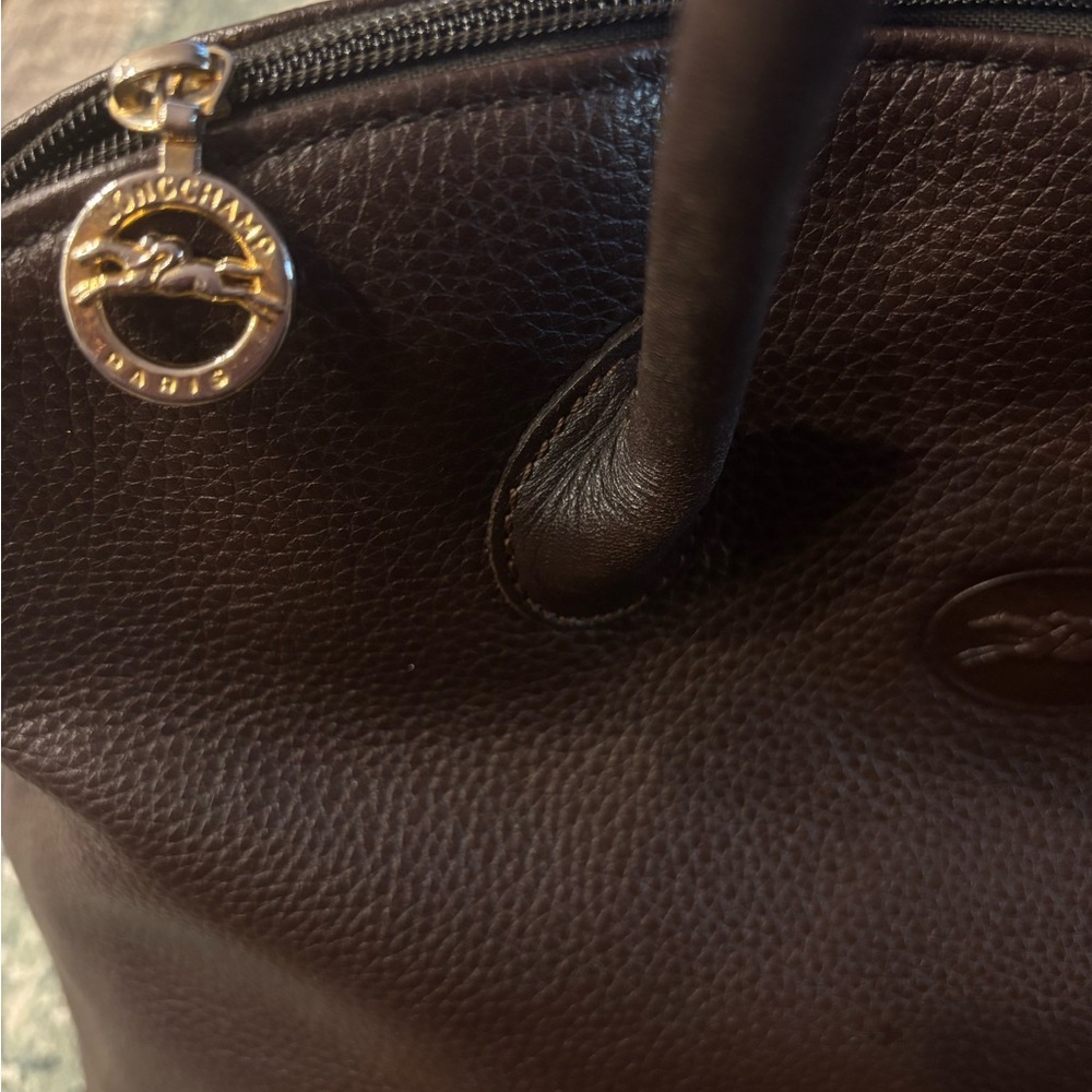 🤎 Vintage 🤎 Longchamp Leather Satchel - Picture 5 of 11